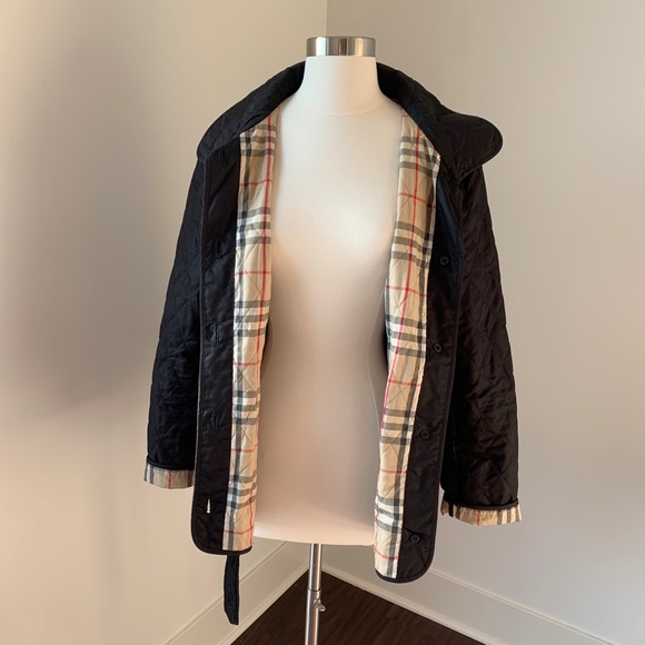 Burberry Diamond Quilt Belted Jacket - Picture 10 of 14